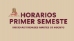 HORARIOS 1RO